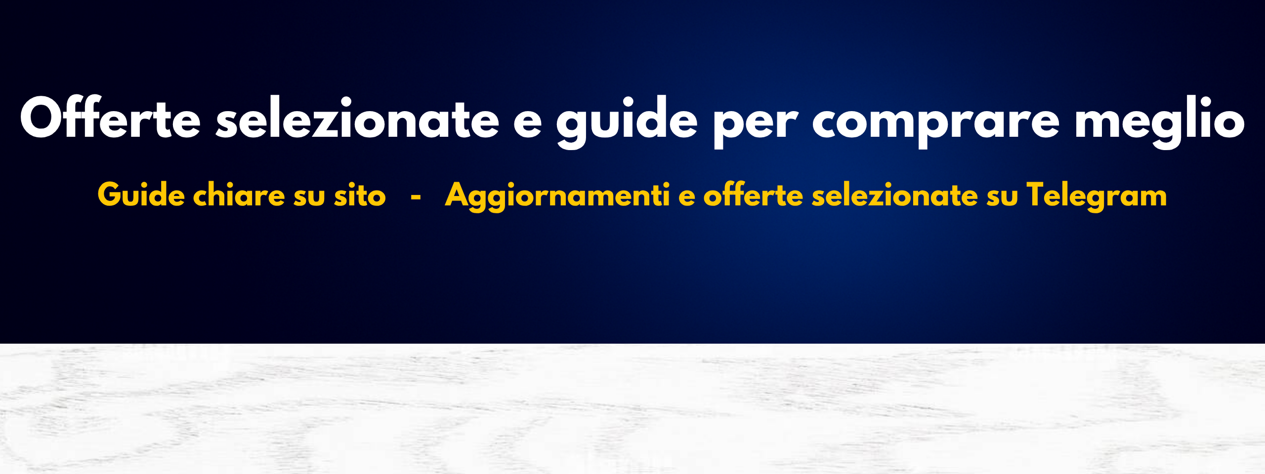 Immagine hero DealStorm con scrivania bianca, smartphone e accessori tecnologici per la ricarica